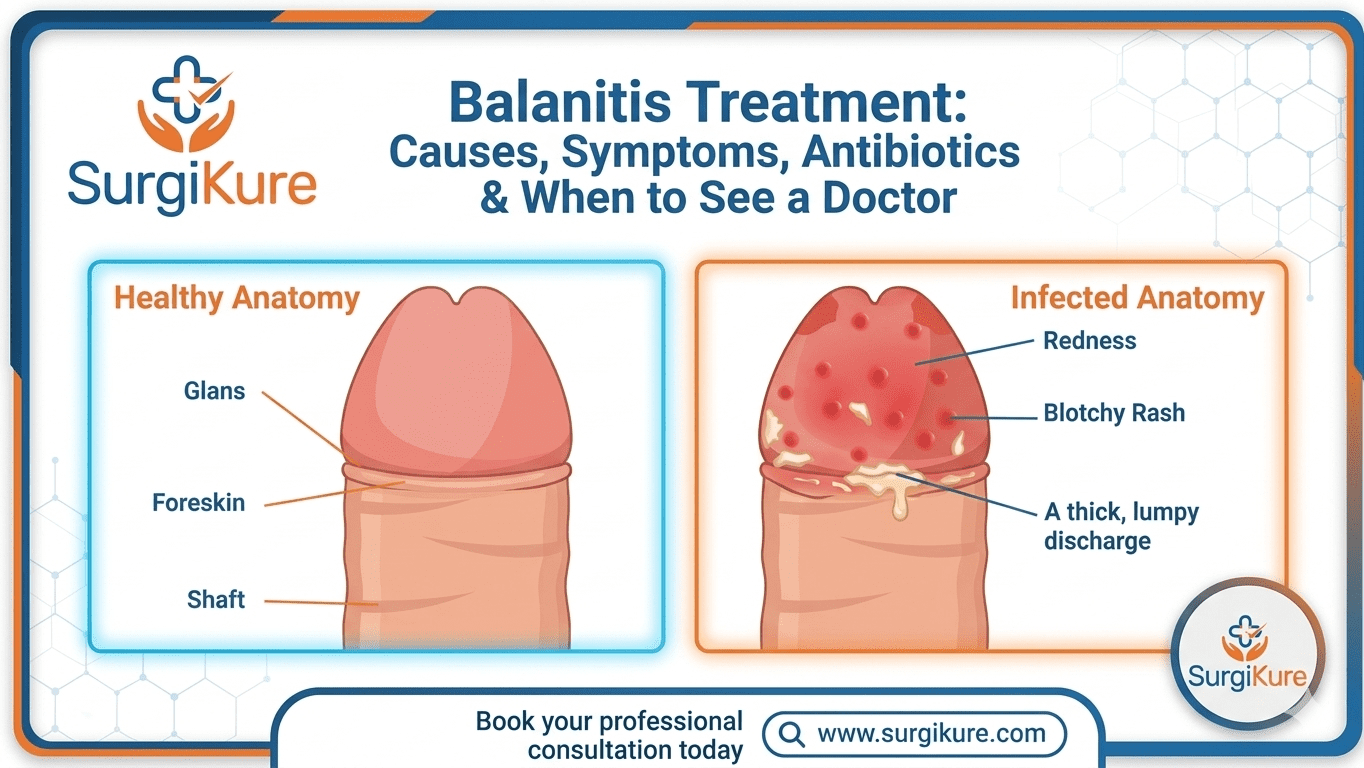 Balanitis Treatment: Causes, Symptoms, Antibiotics & When to See a Doctor