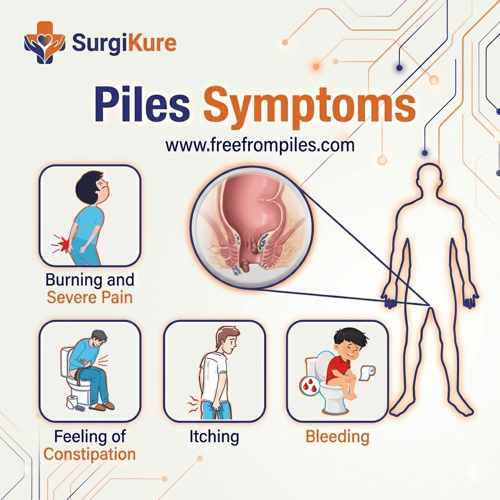 Piles Symptoms with Images